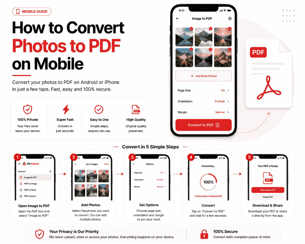 How to Convert Photos to PDF on Mobile (iPhone & Android)